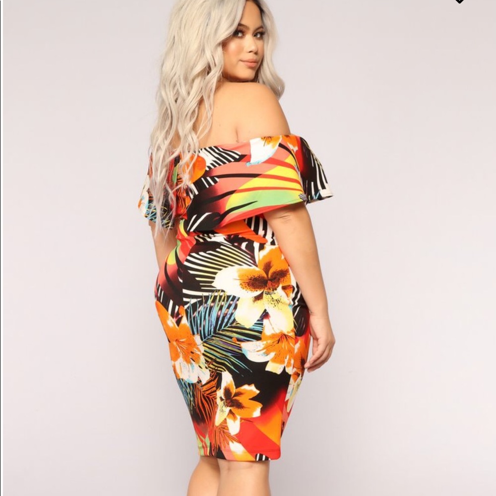 Fashion Nova Hawaiian Tropical Dress